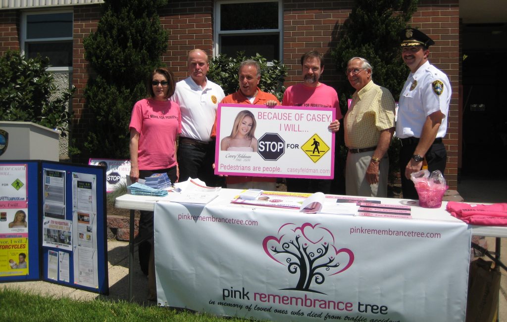 Sea Isle City Dedicates Pink Remembrance Tree to Casey Feldman on May 1, 2010