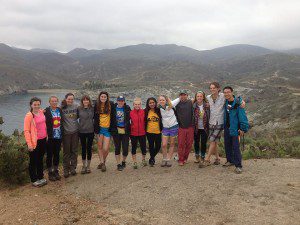 The CU volunteer students on Catatlina Island