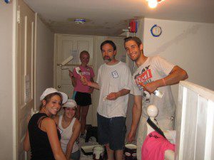 Volunteers painting at Francisvale Home for Smaller Animals on Casey's 1st "angelversary" in 2010