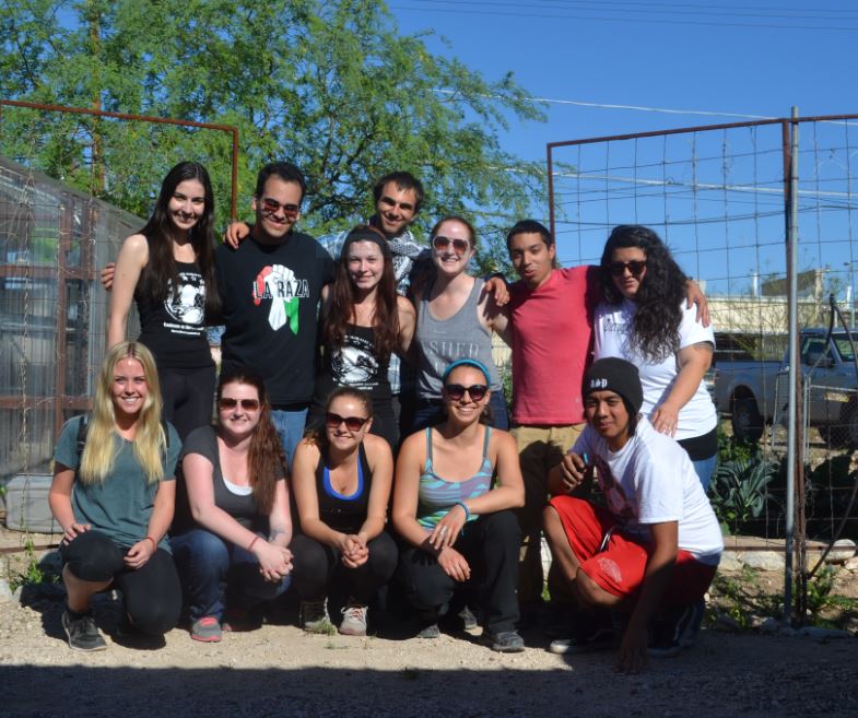 Charly and his fellow CU classmates in AZ (Charlie -rear row, 2nd from L)