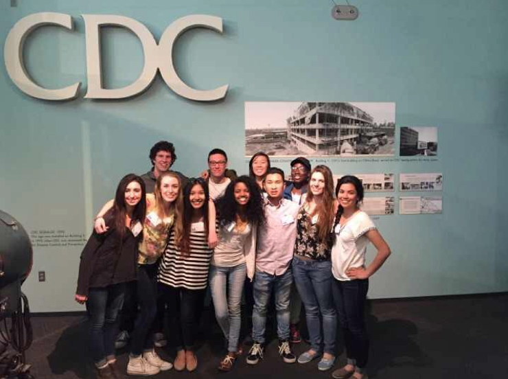 Vi-Thuy Vo and her fellow CU students at the Center fo Disease Control in Atlanta